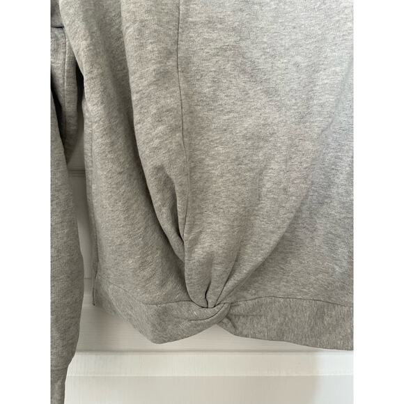 AllSaints Paloma Twist Front Sweatshirt Grey Marl Size XS - Picture 5 of 9